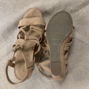 Aerosols suede sandals/wedges